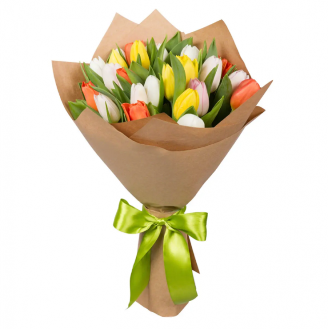 Букет цветов "Ассорти тюльпанов"